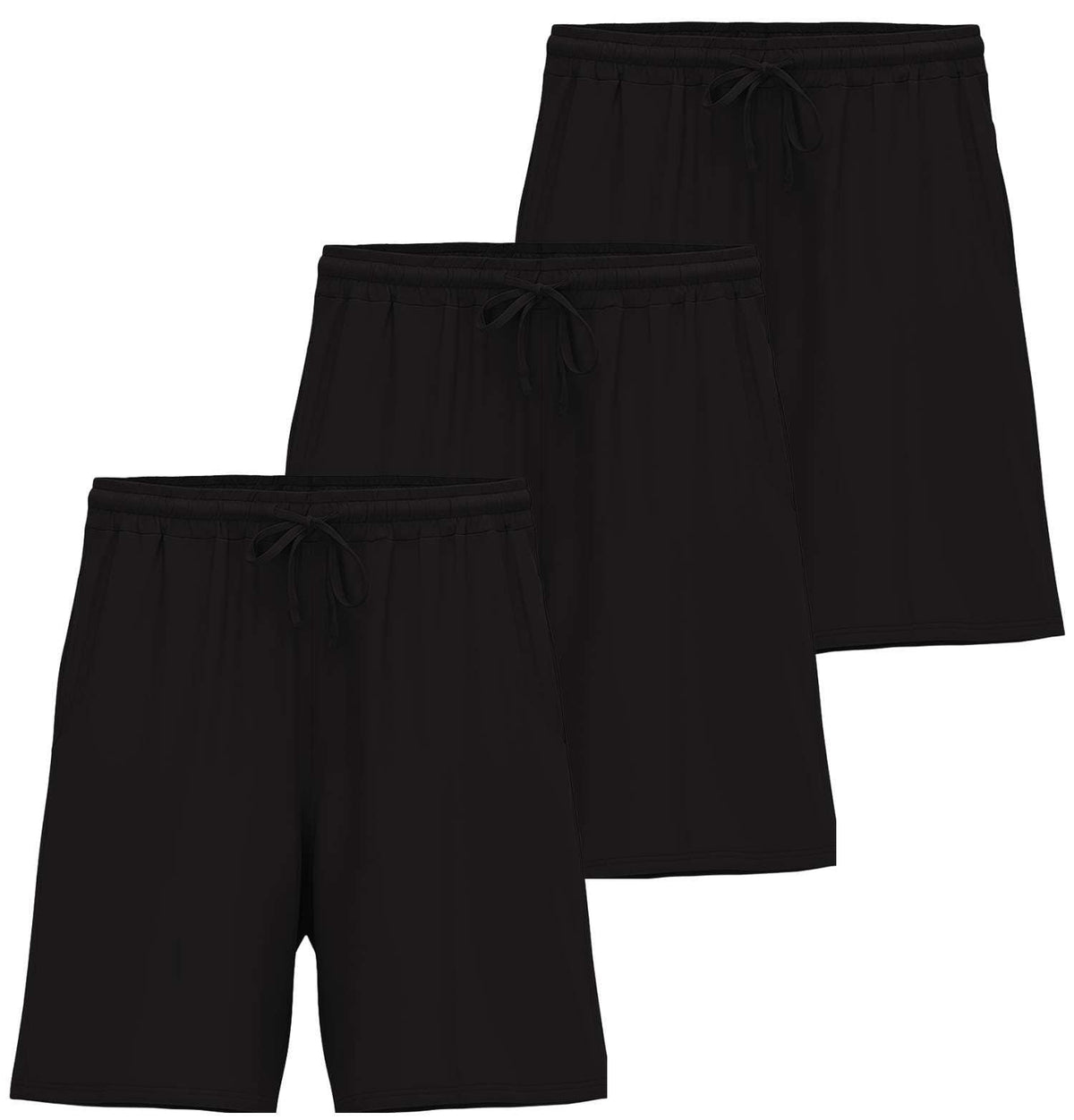 3 Pack Men's Pajama Shorts Sleep Lounge Casual PJ Comfy Cooling Pockets