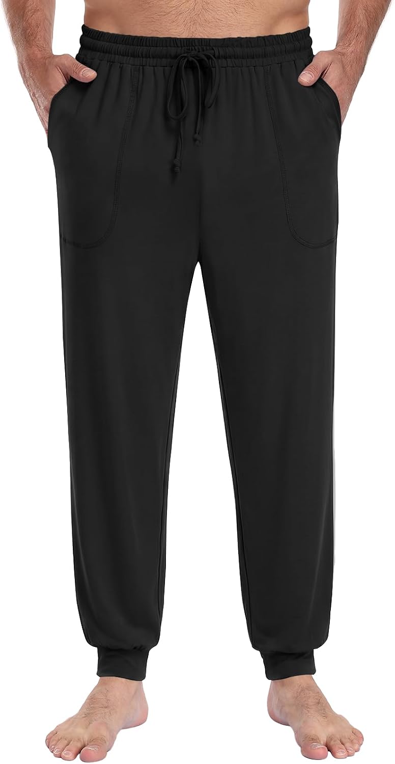 Yincro Mens Pajama Pants Soft Lounge Joggers Pj Bottoms with Pockets M-3XL