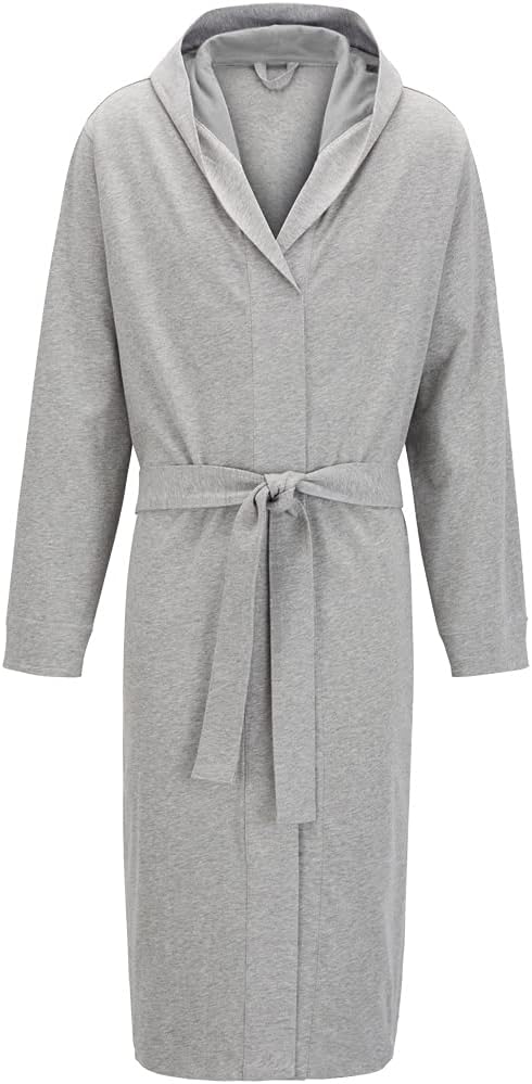 HOLOVE Hooded Men's Cotton Robes Lightweight Bathrobe,Shower Spa Lounge & House