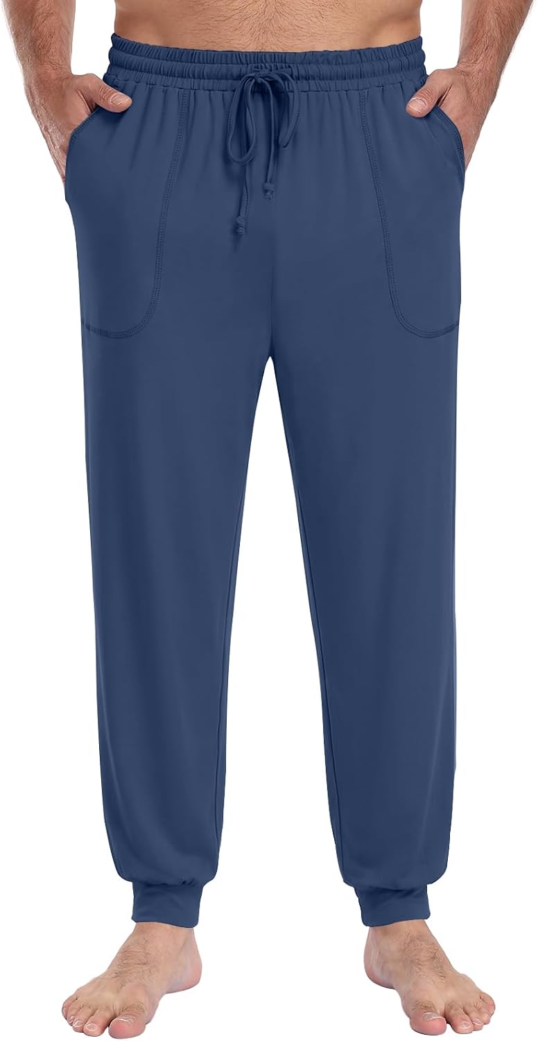 Yincro Mens Pajama Pants Soft Lounge Joggers Pj Bottoms with Pockets M-3XL