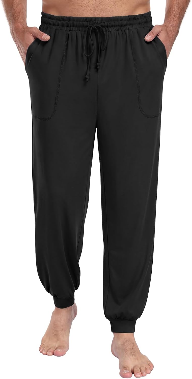 Yincro Mens Pajama Pants Soft Lounge Joggers Pj Bottoms with Pockets M-3XL