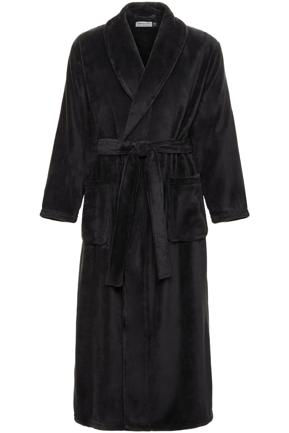 Men's Plush Fleece Robe, Warm Full Length Bathrobe, Big & Tall