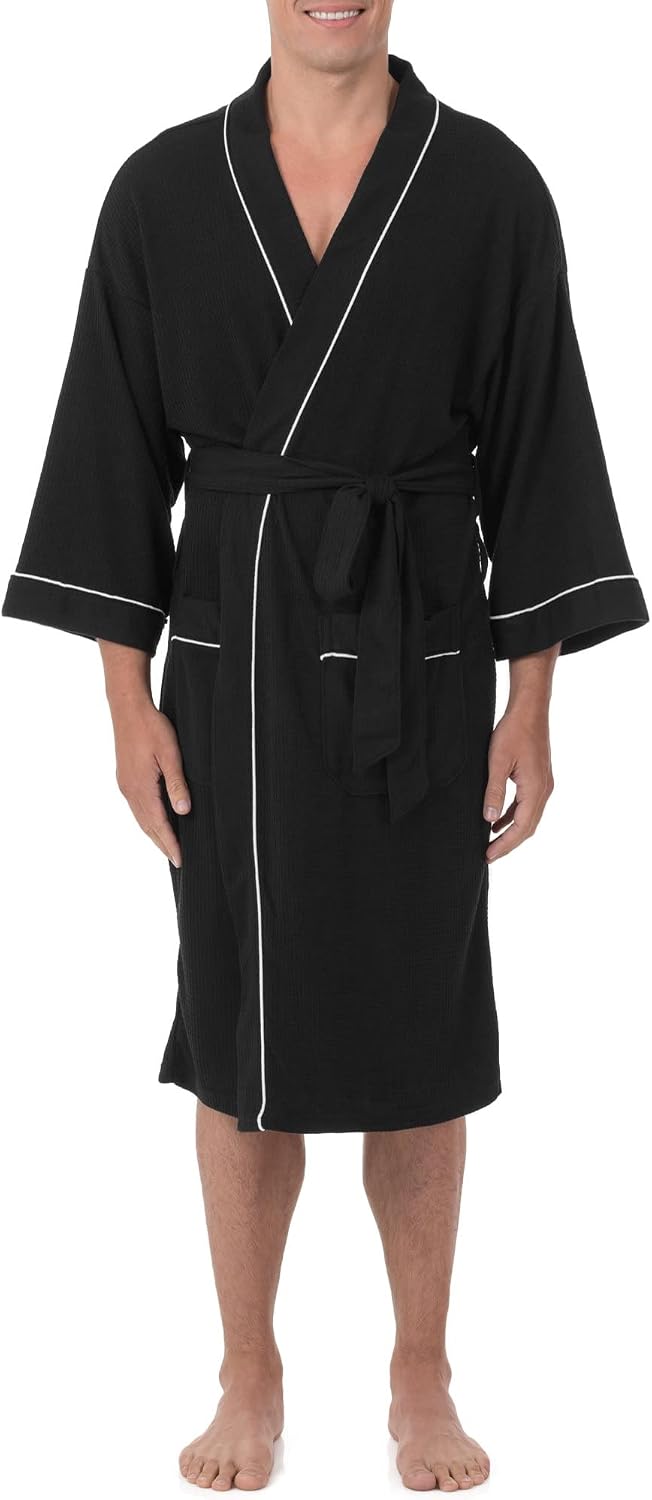 Fruit of the Loom Men's Waffle Knit Robe