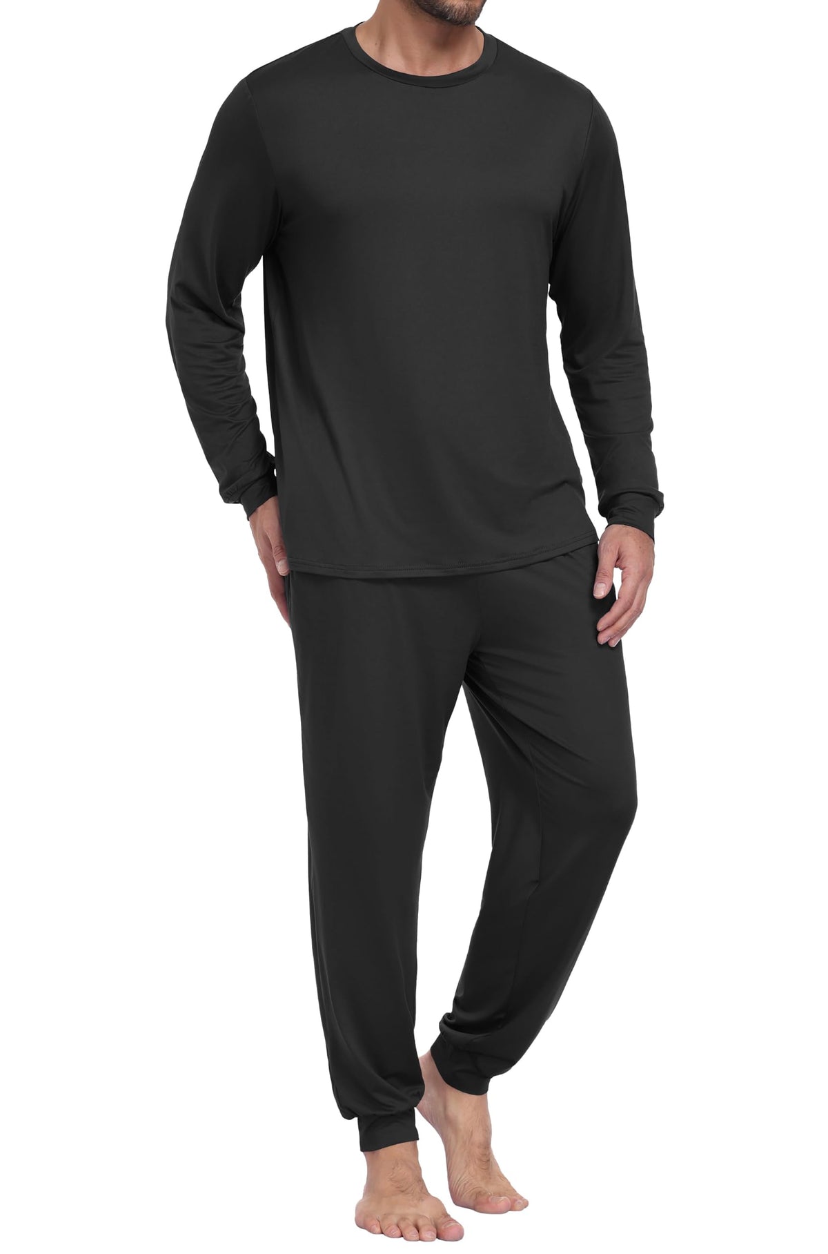 PrinStory Pajamas Set for Men & Women Long Sleeve Soft Sleepwear S-2XL