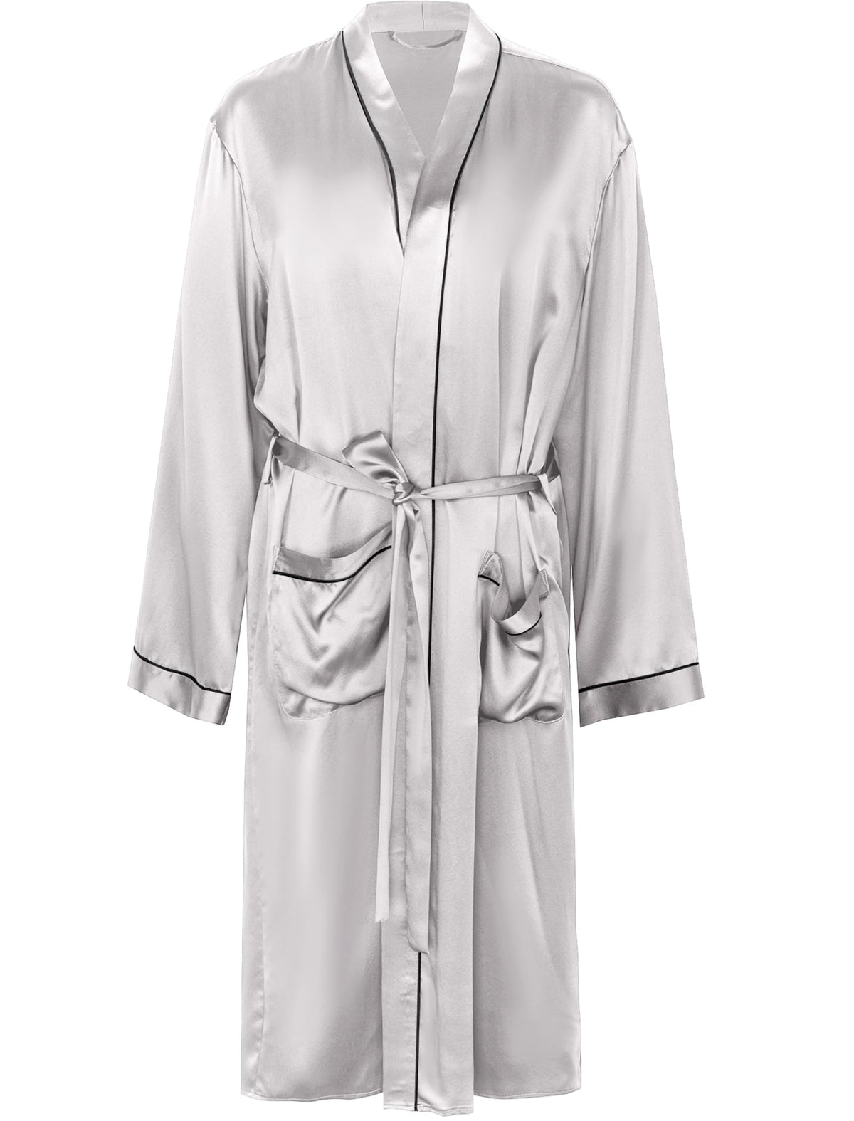 COLD POSH 19MM Mulberry Silk Robe Men Lightweight Kimono
