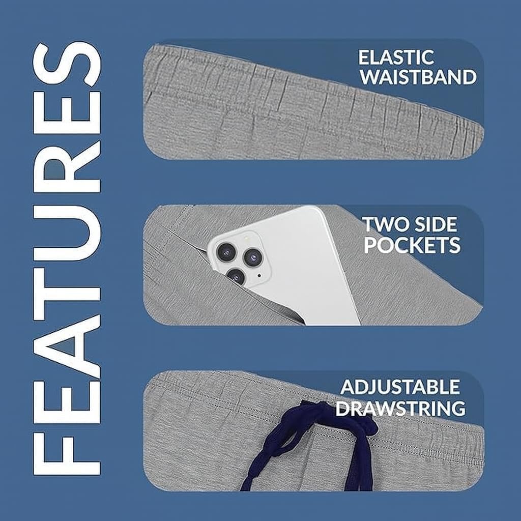 Hanes Men's Solid Knit Sleep Pant With Pockets and Drawstring