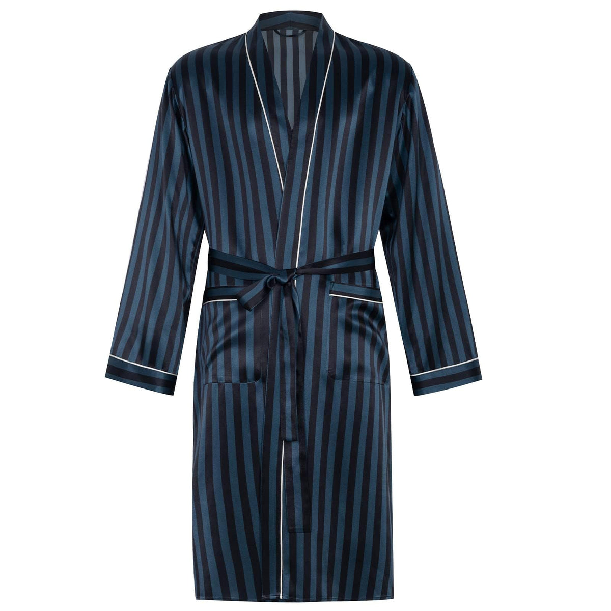 COLD POSH 19MM Mulberry Silk Robe Men Lightweight Kimono