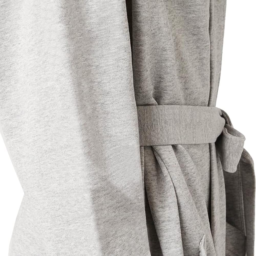 HOLOVE Hooded Men's Cotton Robes Lightweight Bathrobe,Shower Spa Lounge & House
