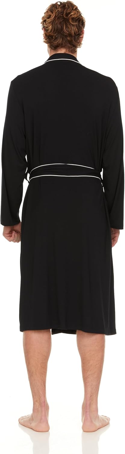 Mens Luxury Robe - Night & Day Knit Micro Modal Mens Robe - Mens Robes Soft and Ultra Comforable