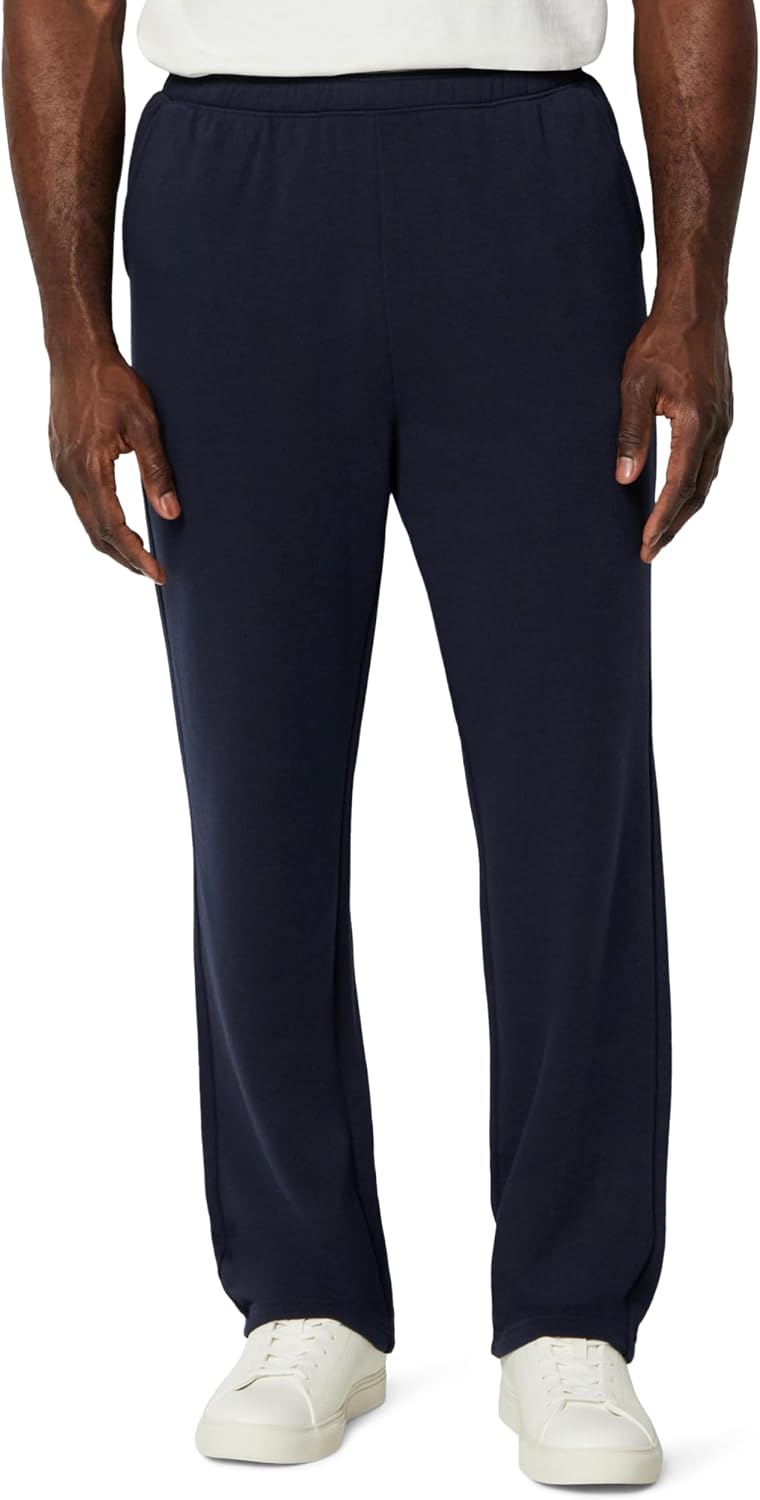 Amazon Essentials Men's Regular-Fit Soft Cotton Open-Hem Sweatpants