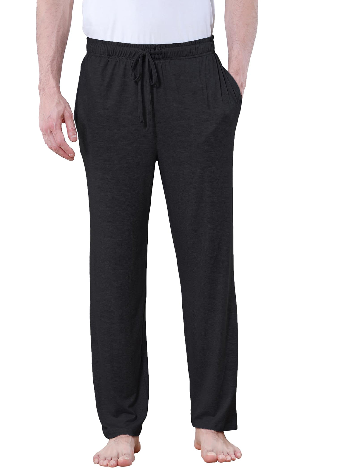 DITOK Men's Lightweight Pajama Pants Soft Lounge Sleep Joggers Adjustable Drawstring & Pockets All-Season Sleepwear