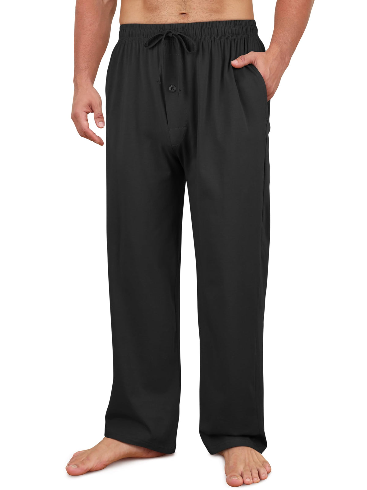 Men's Cotton Pajama Pants Soft Pjs Bottoms Lounge Sleepwear