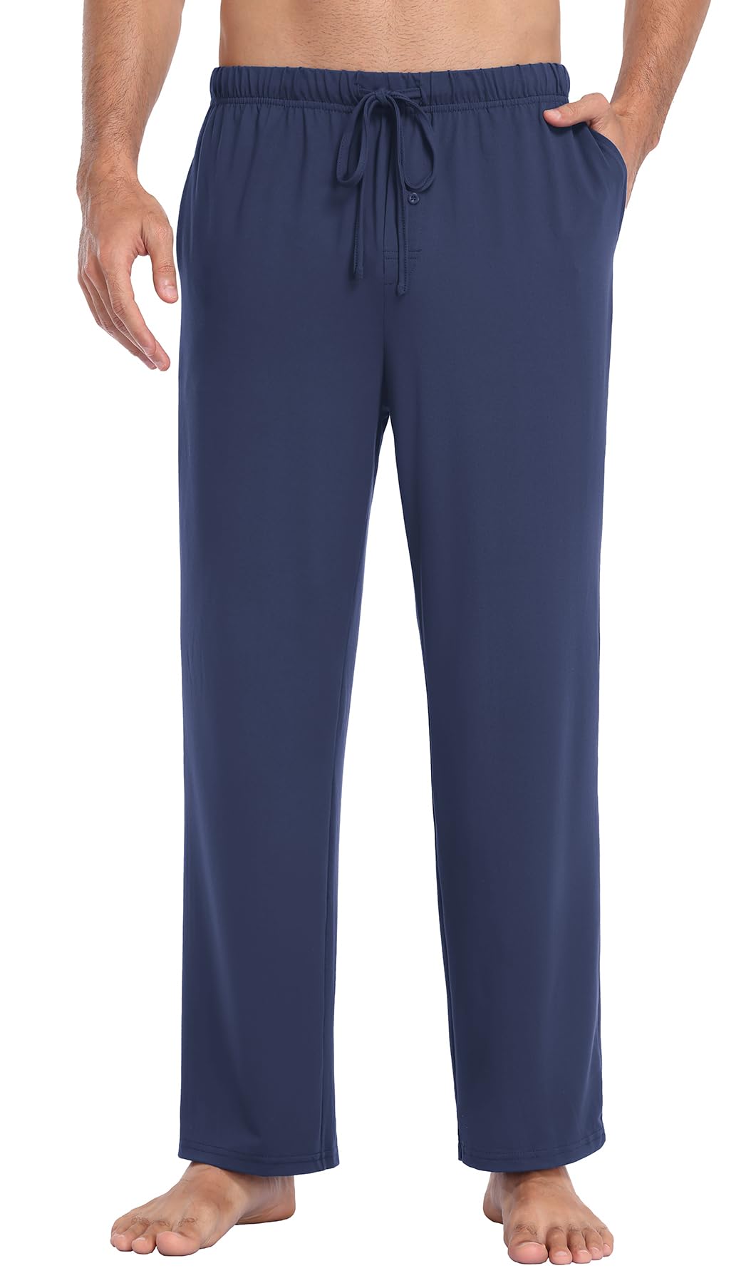 NITAGUT Men's Pajama Pants – Lightweight Sleep Lounge Bottoms with Pockets