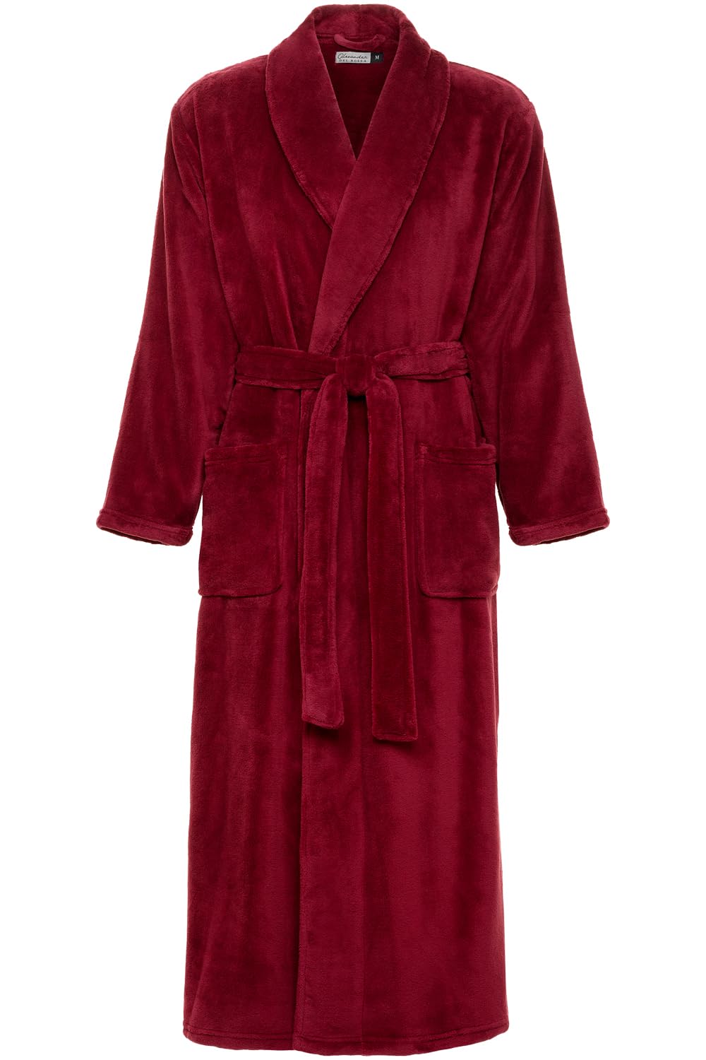 Men's Plush Fleece Robe, Warm Full Length Bathrobe, Big & Tall