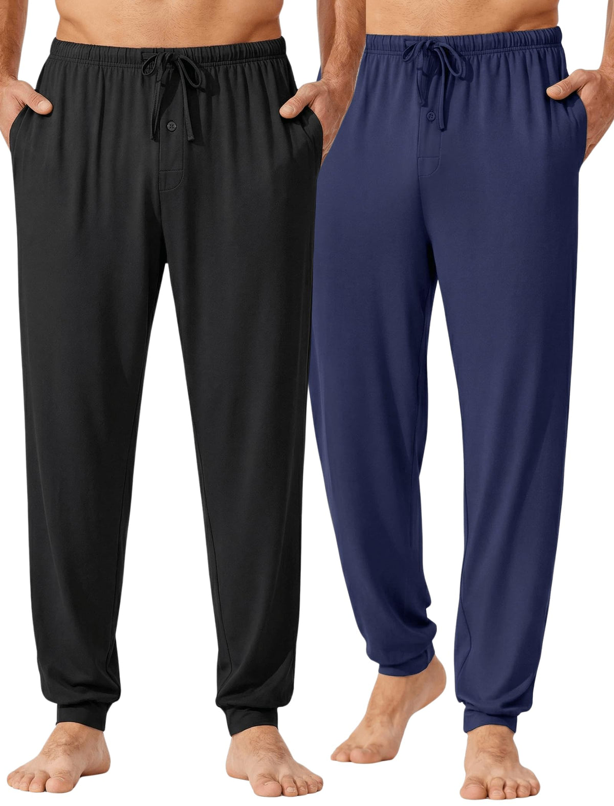Ekouaer Mens Pajama Pants Jogger Comfy Loungewear with Pockets Drawstring
