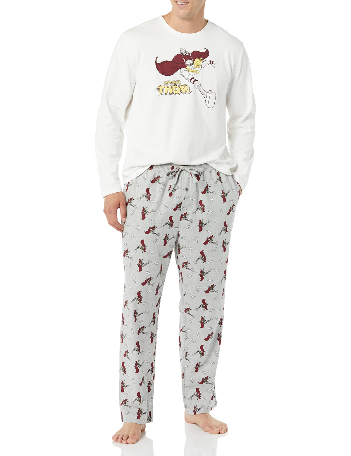 Amazon Essentials Disney | Marvel | Star Wars Men's Soft & Comfortable Flannel Pajama Sleep Sets