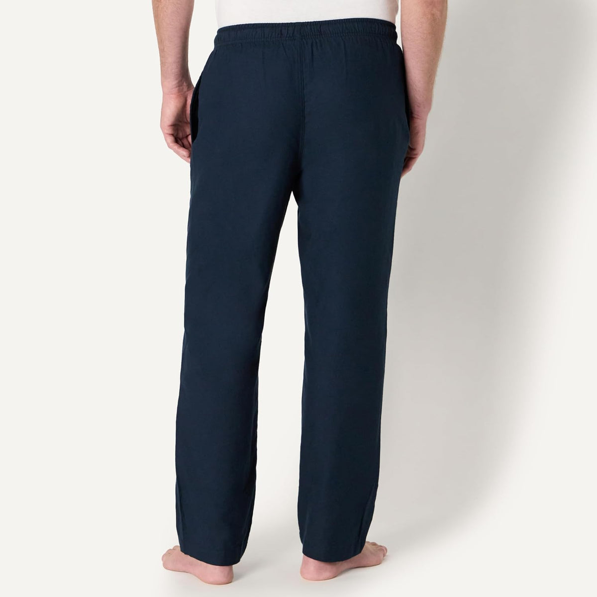 Amazon Essentials Men's 100% Cotton Flannel Sleep Pant, Relaxed Fit Lounge Pants with Elastic Waist and Drawstring