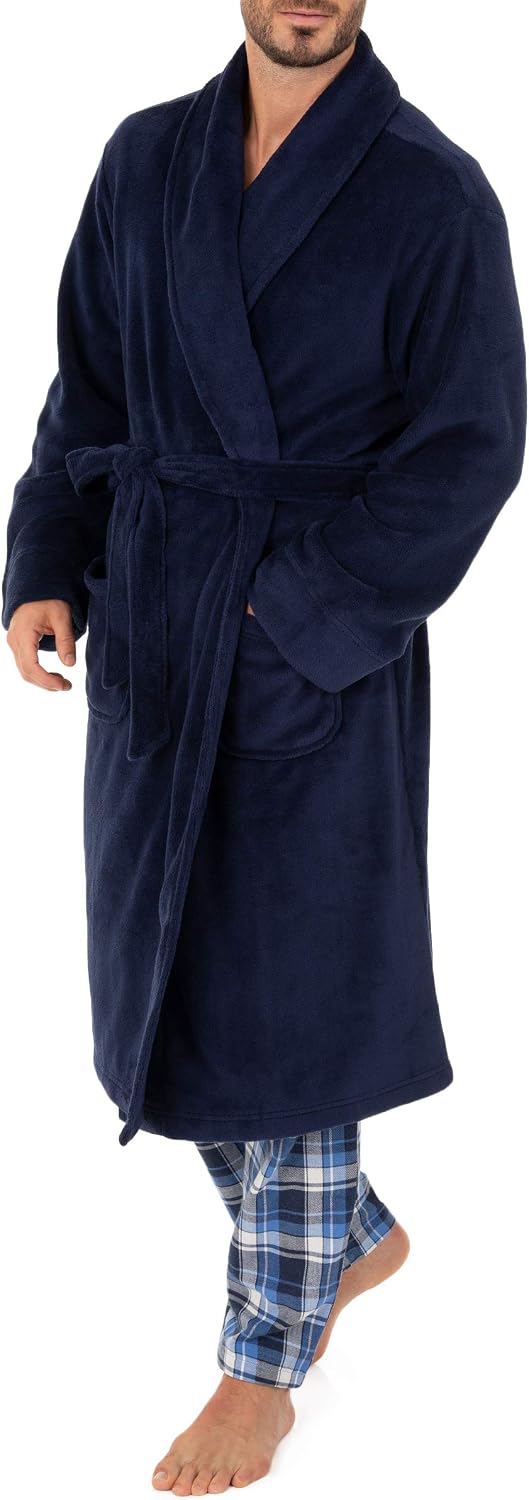 IZOD Men's Comfort-Soft Fleece Robe