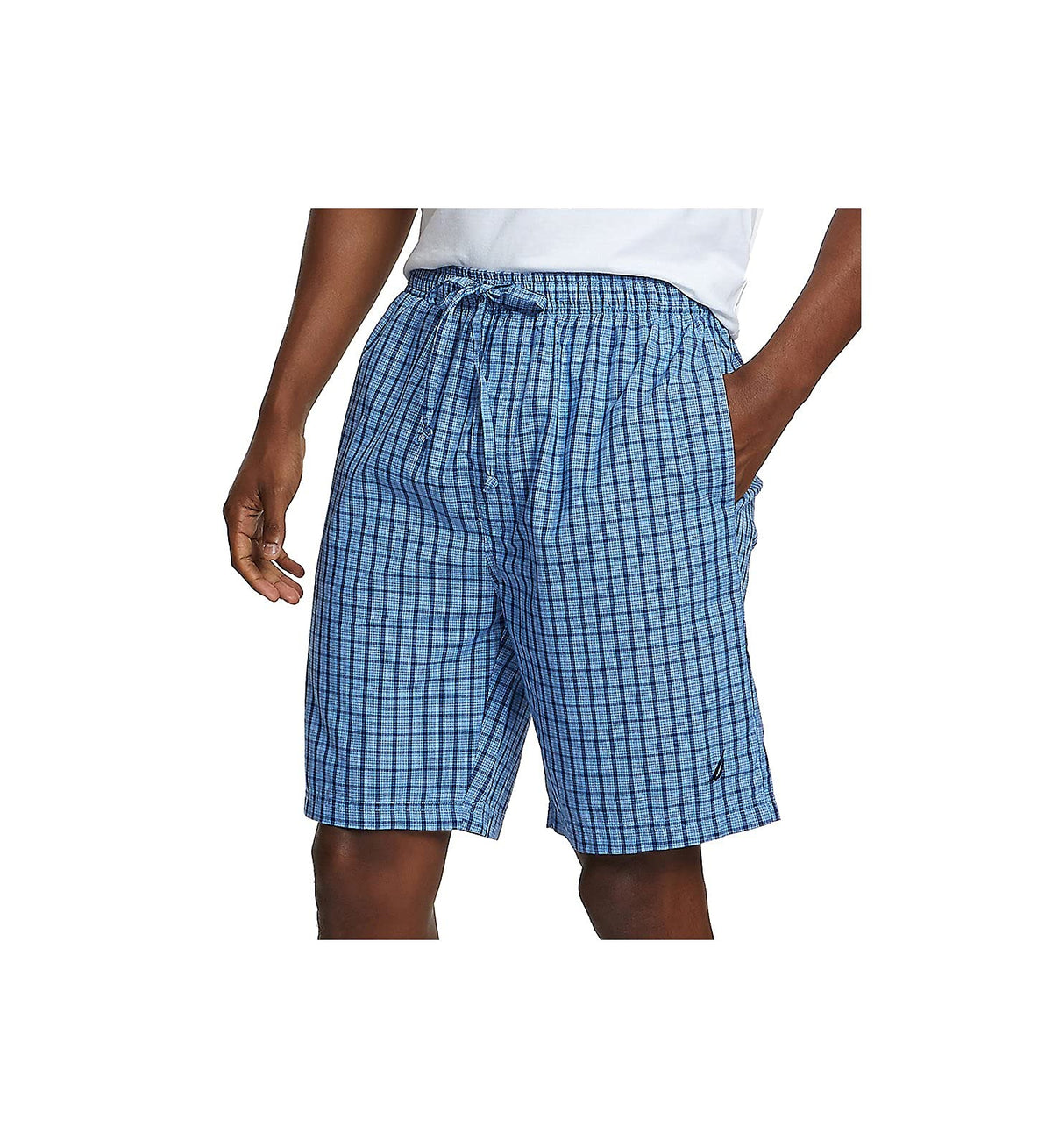 Nautica Men's Soft Woven 100% Cotton Elastic Waistband Sleep Pajama Short
