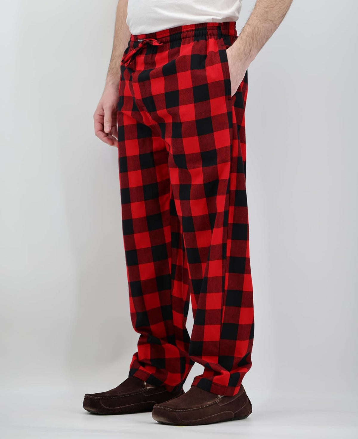 Andrew Scott Men's Flannel Drawstring Pajama Pants