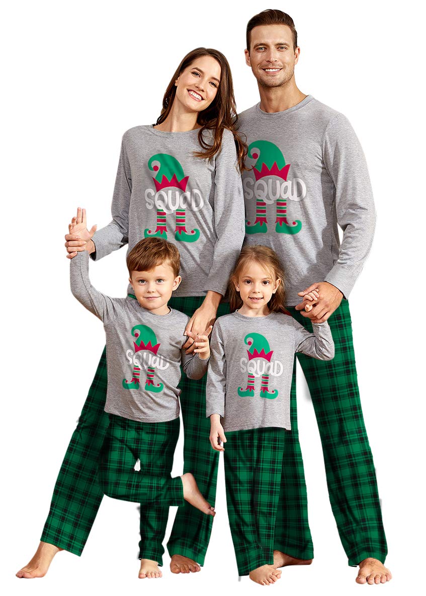 IFFEI Family Christmas Pajamas Matching Sets with Festive Tops and Pockets