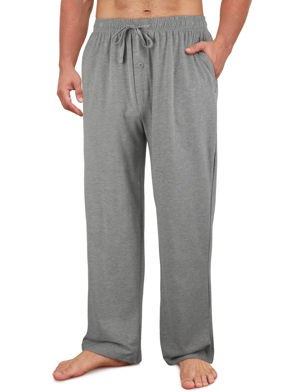 Men's Cotton Pajama Pants Soft Pjs Bottoms Lounge Sleepwear