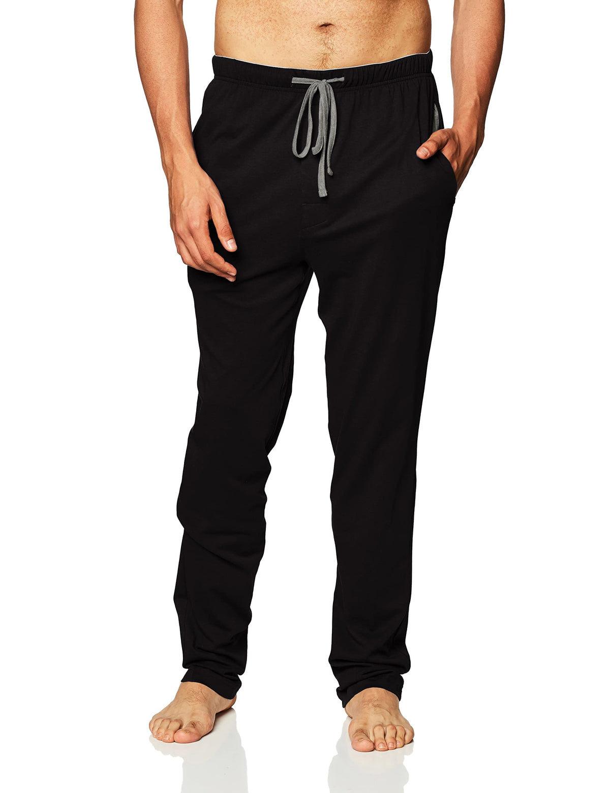 Hanes Men's Solid Knit Sleep Pant With Pockets and Drawstring