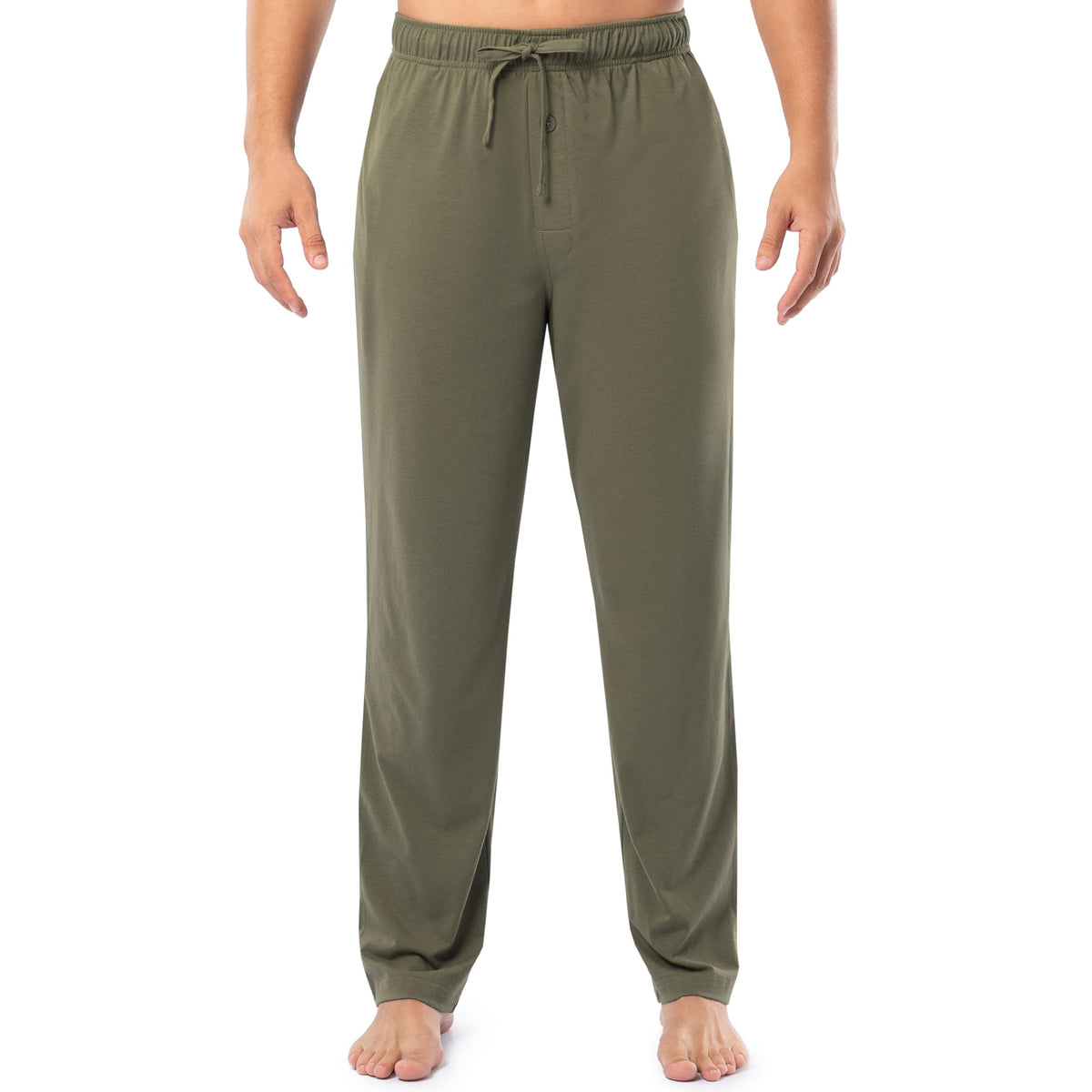 Fruit of the Loom Men's Extended Sizes Jersey Knit Sleep Pajama Lounge Pant (1 & 2 Packs)