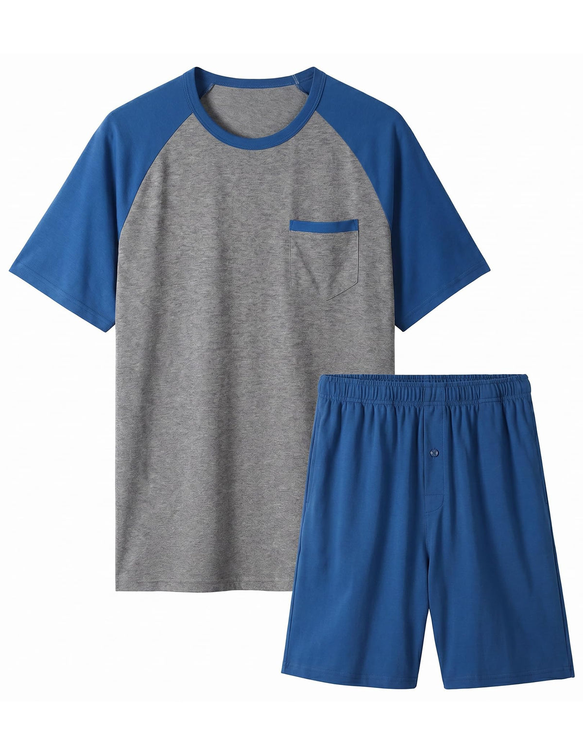 Ekouaer Mens Pajamas Set Bamboo Viscose Short Sleeve Pjs Sets