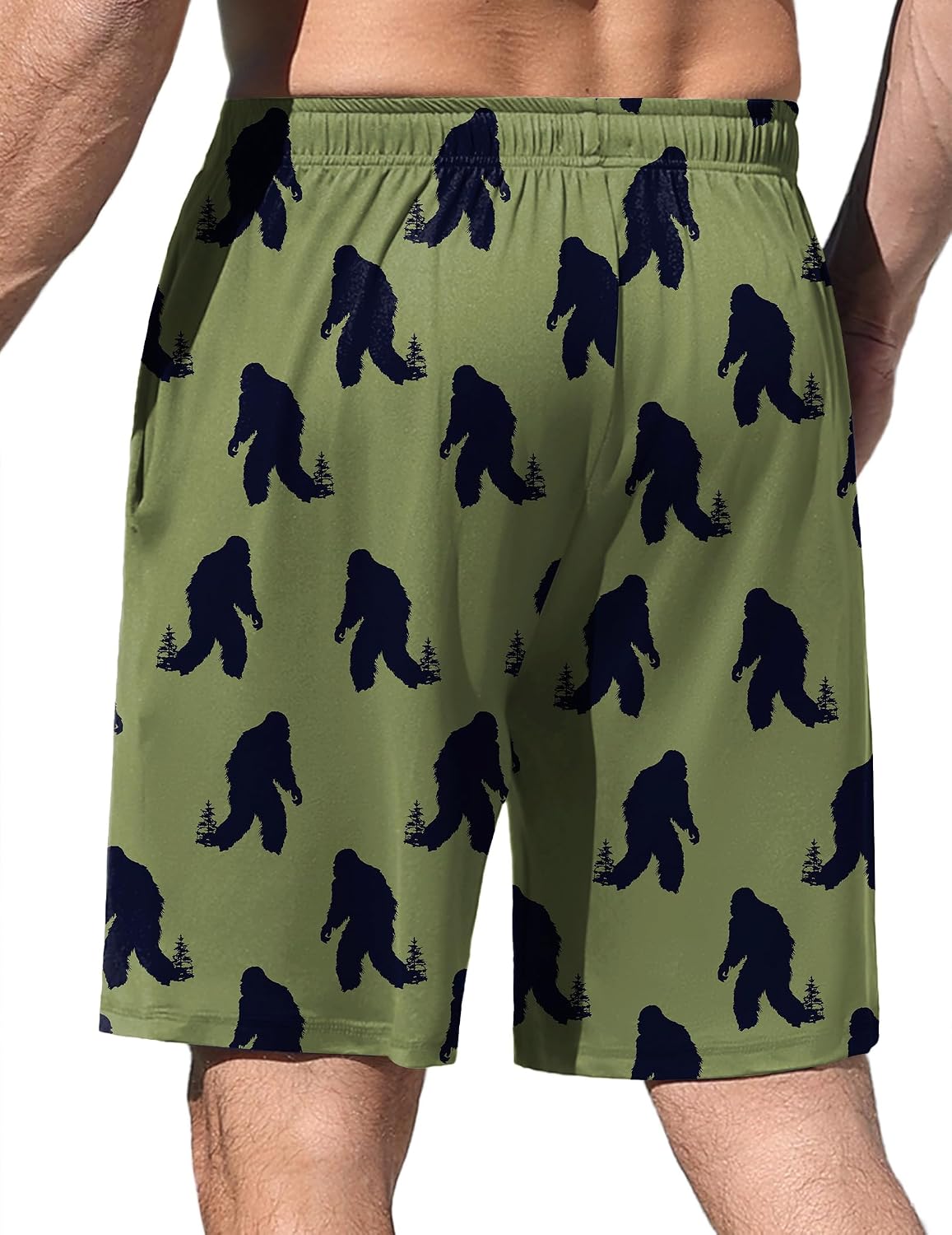Ekouaer Men's Pajama Shorts Soft Sleepwear Bottoms Pj Shorts with Pocket