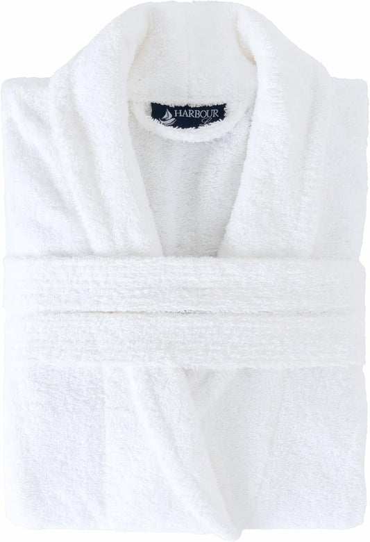 Men's Turkish Cotton Terry Bathrobe, Shawl Collar
