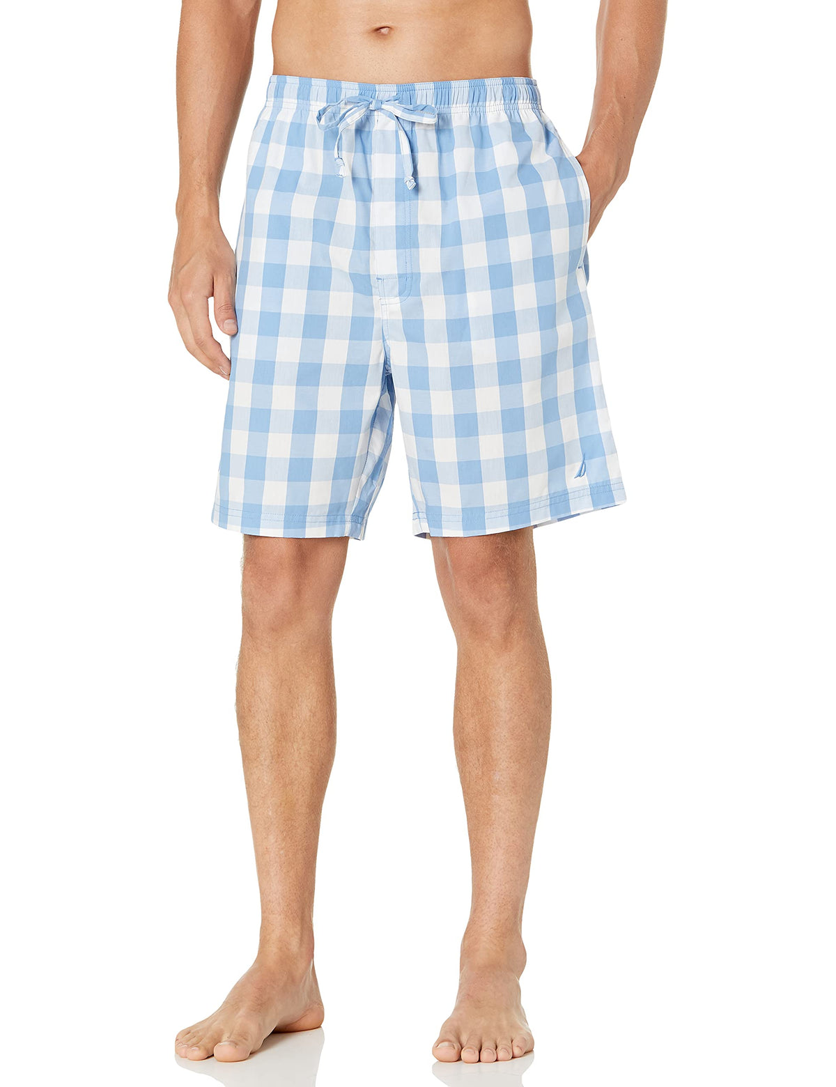 Nautica Men's Soft Woven 100% Cotton Elastic Waistband Sleep Pajama Short