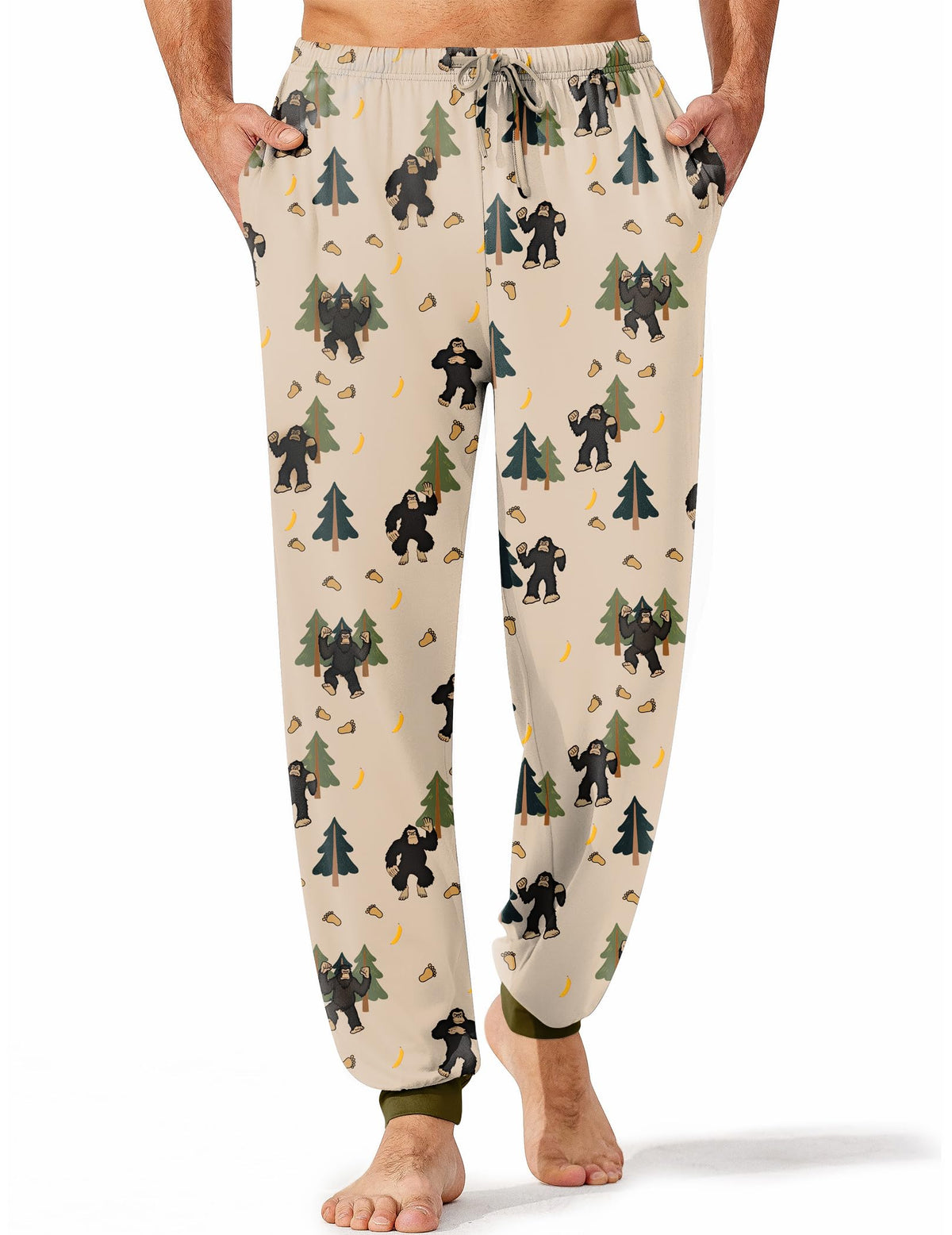 Ekouaer Mens Pajama Pants Jogger Comfy Loungewear with Pockets Drawstring