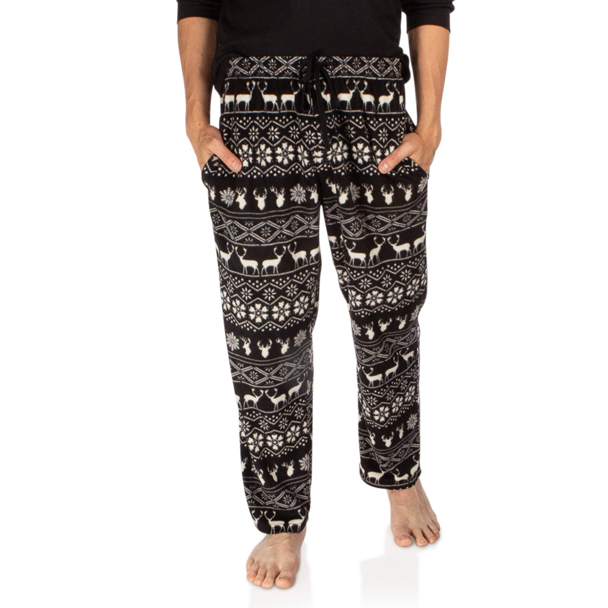 DG Hill 1Pack or 3Pack Mens PJ Pajama Pants Bottoms Fleece Lounge Pants Sleepwear Plaid PJs with Pockets Microfleece