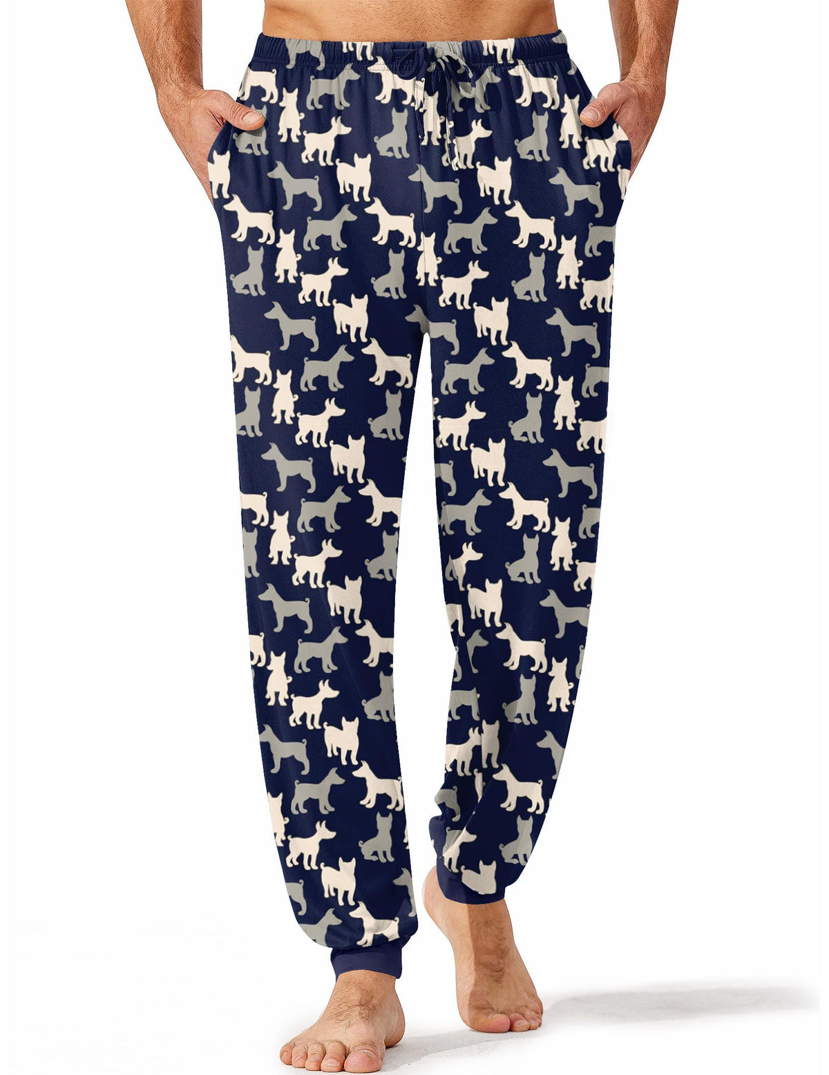 Ekouaer Mens Pajama Pants Jogger Comfy Loungewear with Pockets Drawstring