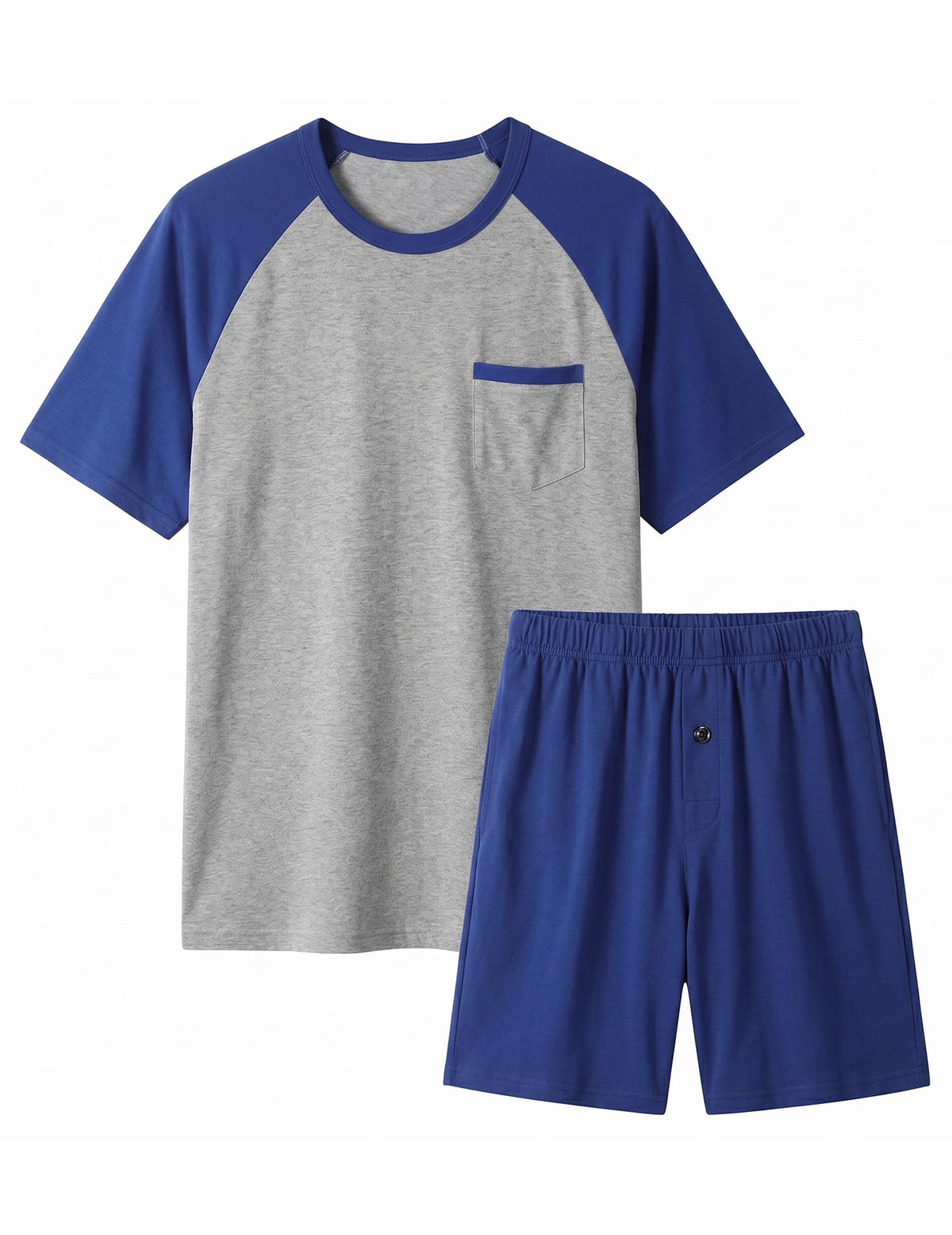 Ekouaer Mens Pajamas Set Bamboo Viscose Short Sleeve Pjs Sets