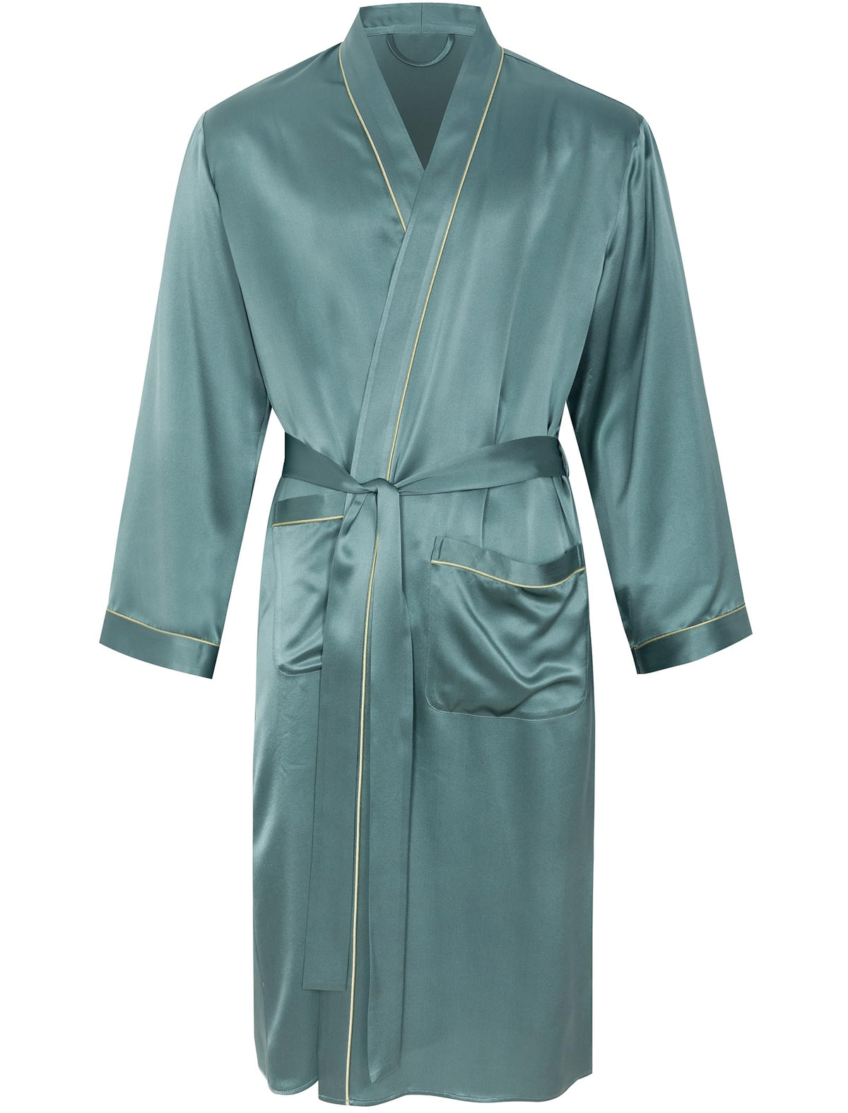 COLD POSH 19MM Mulberry Silk Robe Men Lightweight Kimono