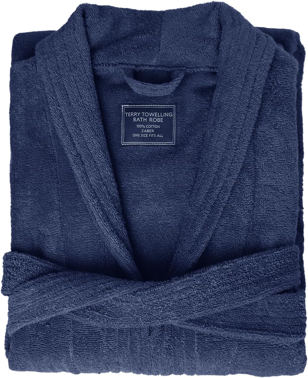 ZABER Bathrobe Mens,Pure Cotton Robe for Men,Thick Terry Cloth Bathrobe,Luxury Long Combed Men's Cotton Robe