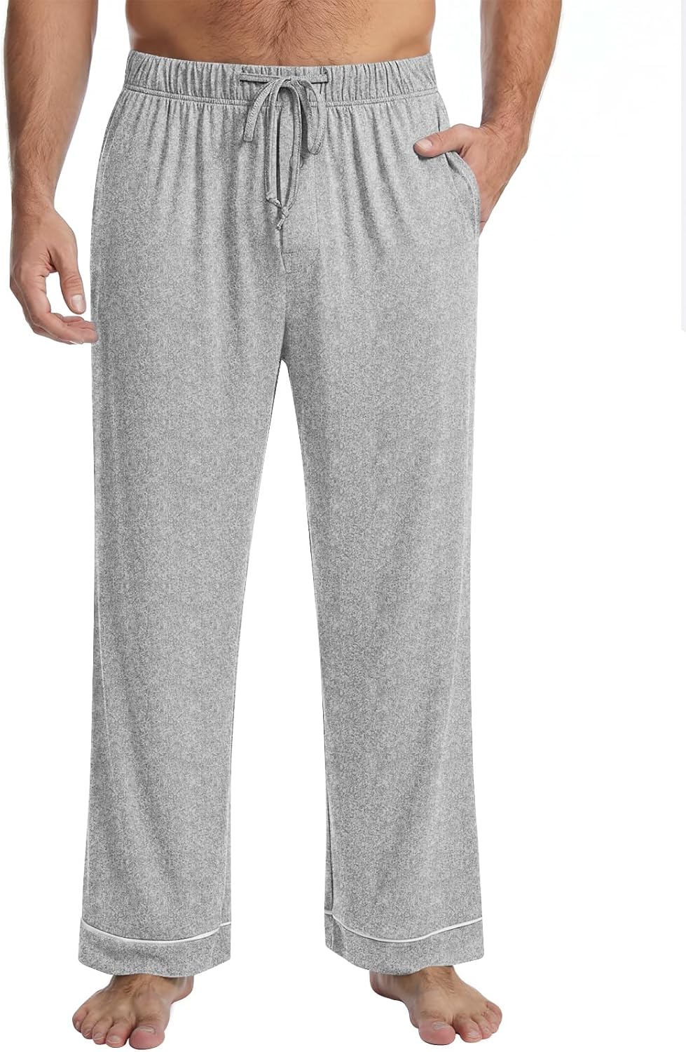 Mens Pajama Pants Soft Lounge Pjs Sleep Bottoms with Pockets M-3XL