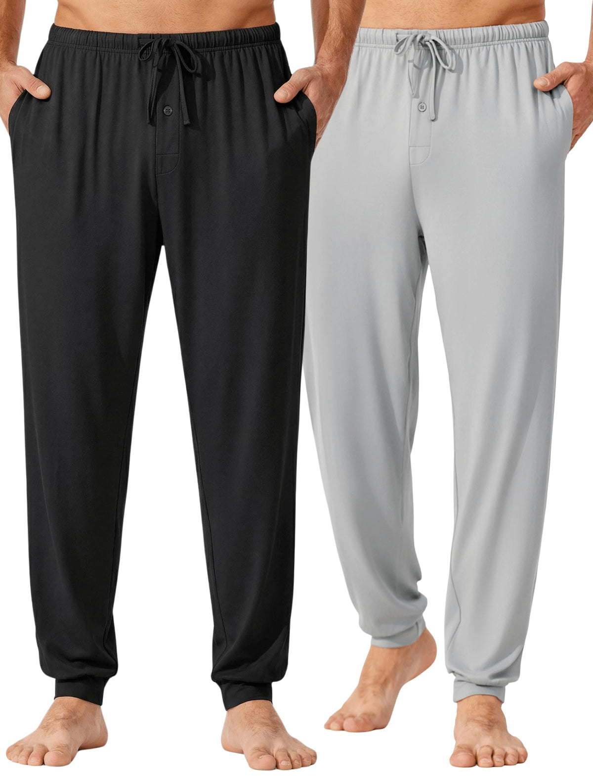Ekouaer Mens Pajama Pants Jogger Comfy Loungewear with Pockets Drawstring