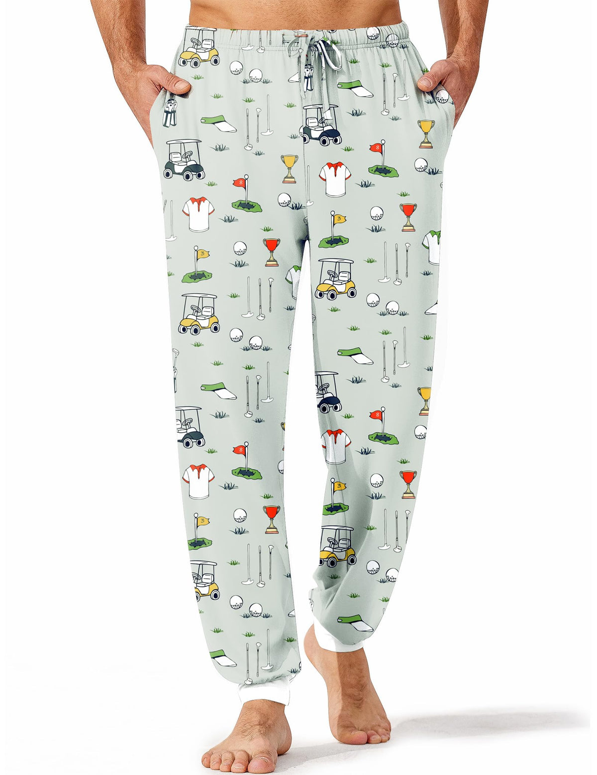 Ekouaer Mens Pajama Pants Jogger Comfy Loungewear with Pockets Drawstring