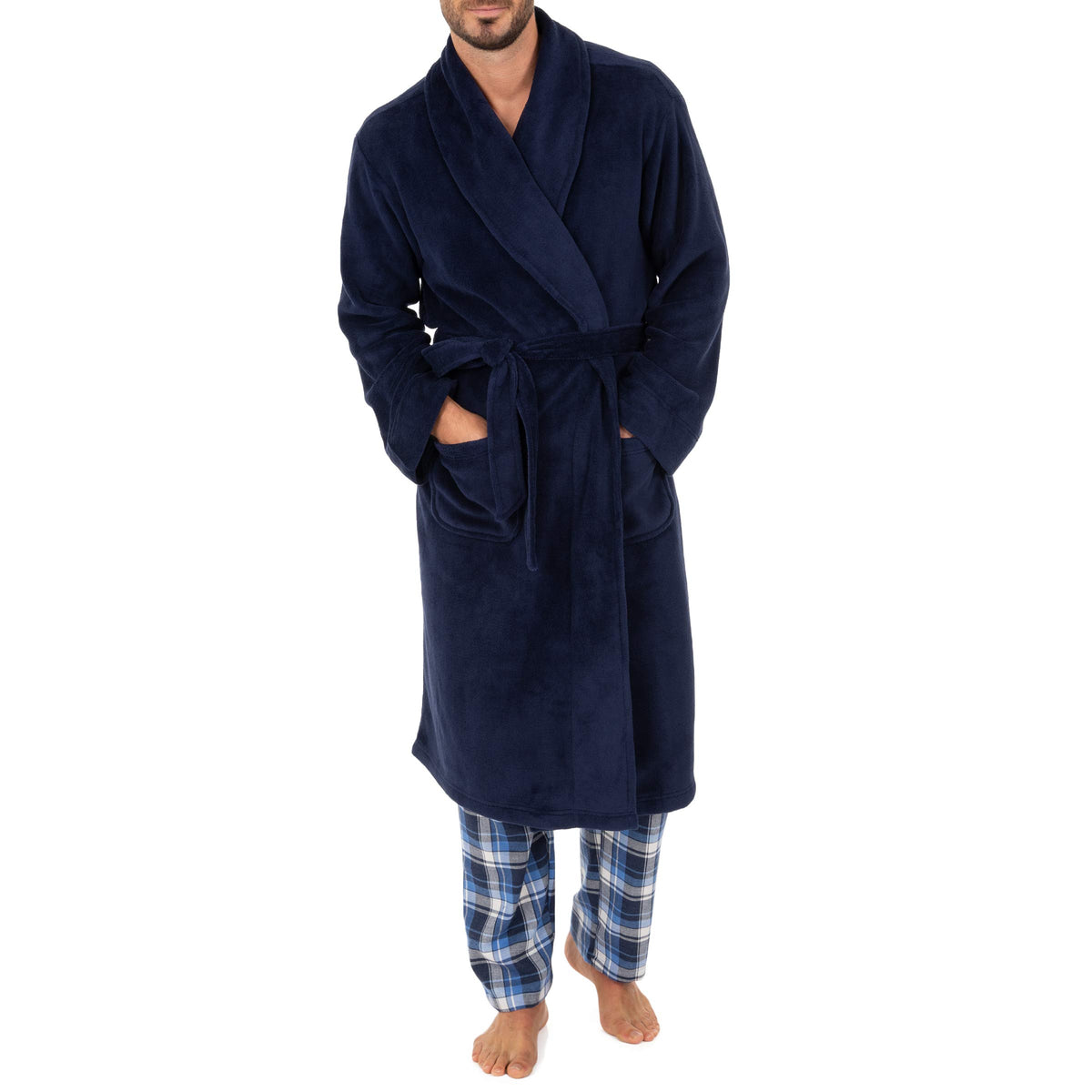 IZOD Men's Comfort-Soft Fleece Robe