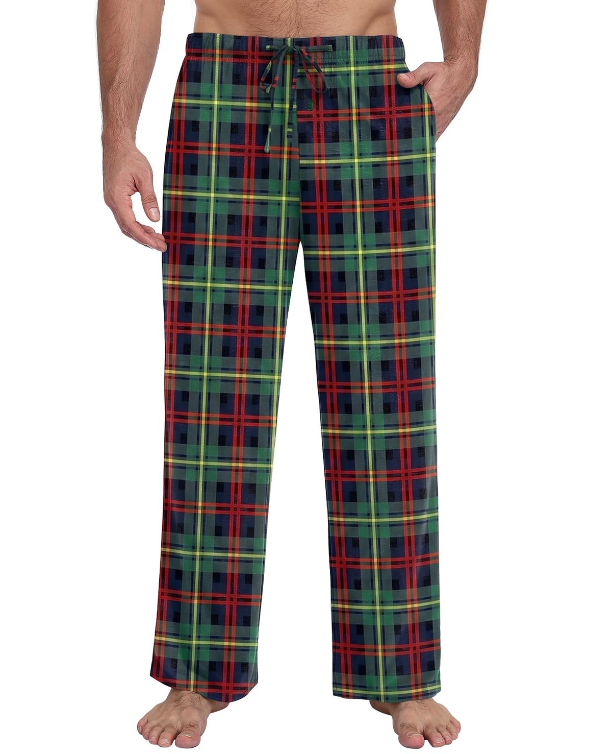 Men's Pajama Pants Soft Lounge Casual Pj Bottoms with Pockets