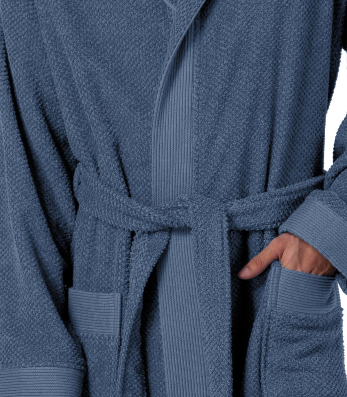 SEYANTE Luxury Bathrobe Men - GOTS Certified Organic Turkish Cotton Terry Cloth Hooded Robe