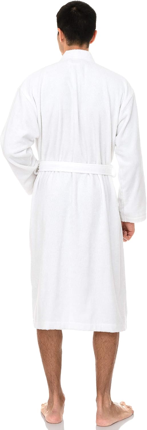 TowelSelections Mens Robe Cotton Terry Cloth Bathrobe Soft Kimono Towel Bath Robe for Men XS to 4X