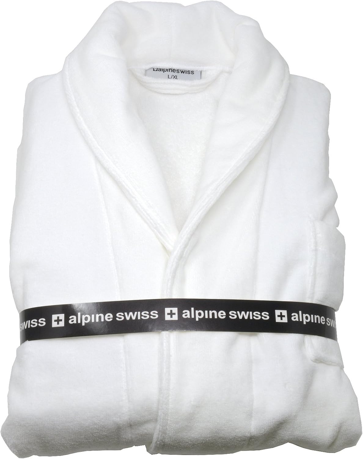 Alpine Swiss Pure Cotton Mens Terry Cloth Bathrobe Super Absorbent Spa Robe