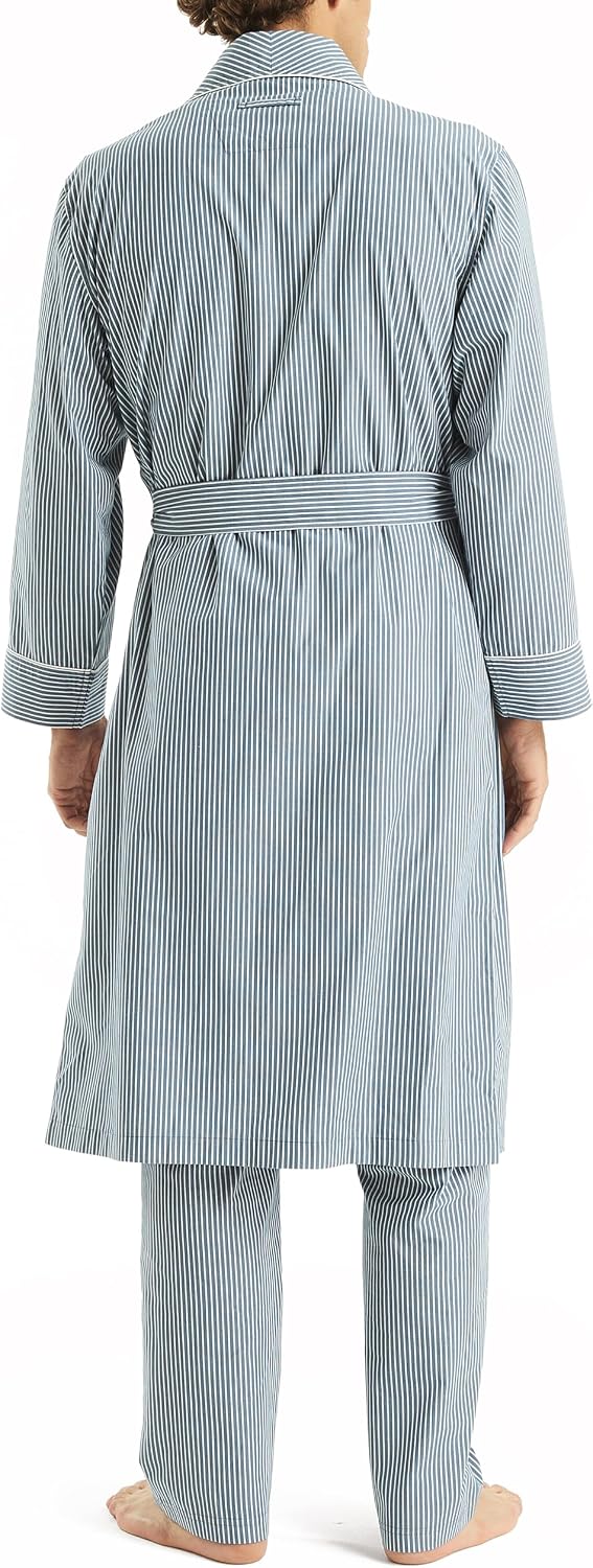Nautica Men's Nautica Sustainably Crafted Striped Robe
