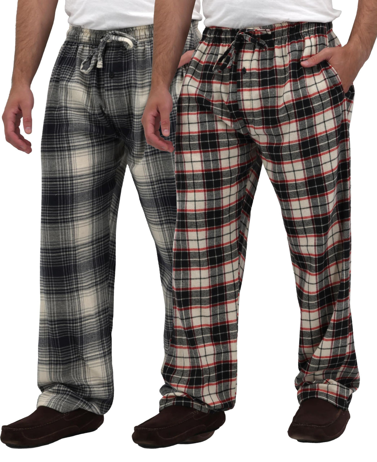 Andrew Scott Men's Flannel Drawstring Pajama Pants
