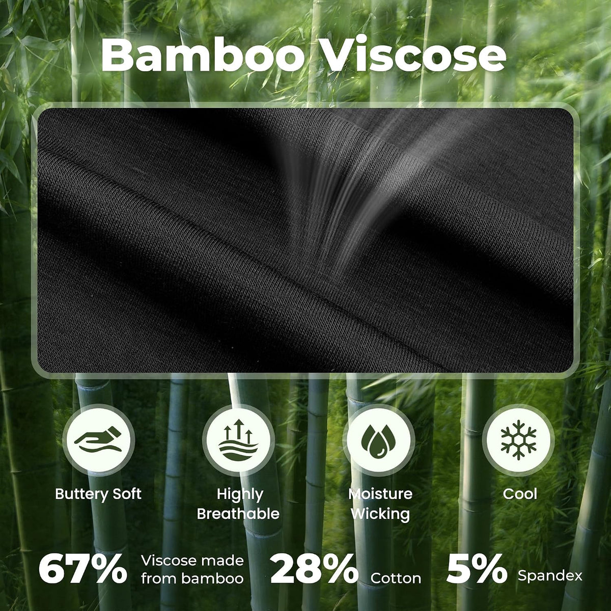 Mens Pajamas Set Cooling Viscose Made from Bamboo: Short Sleeve Shirt and Shorts, Soft Sleepwear Loungewear Summer