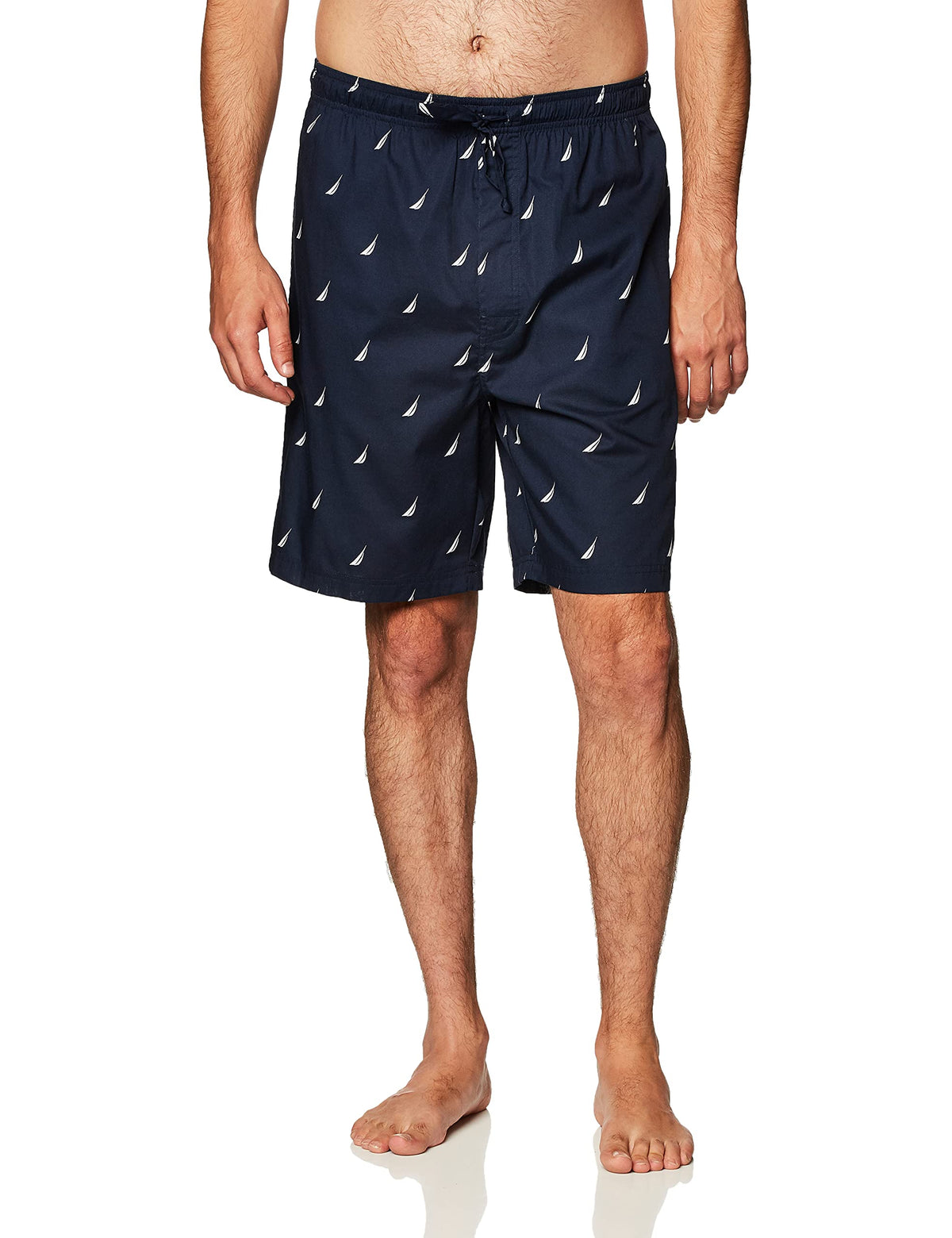 Nautica Men's Soft Woven 100% Cotton Elastic Waistband Sleep Pajama Short